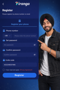tiranga register
